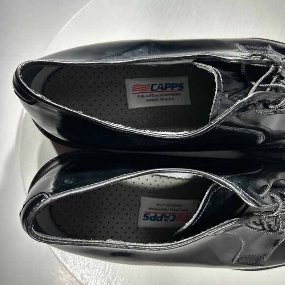 Capps High Gloss Shoes Mens Size 10 D Shiny Military Dress Uniform - USED TWICE - Picture 10 of 14